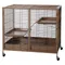 TIAKI Kleintierkäfig Étagère, caramel Hauptkäfig: L 93,5 x B 63 x H 84 cm