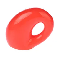 TIAKI hondenspeeltje traktatie dispenser - Maat M: L 16 x B 12 x H 6,7 cm, rood