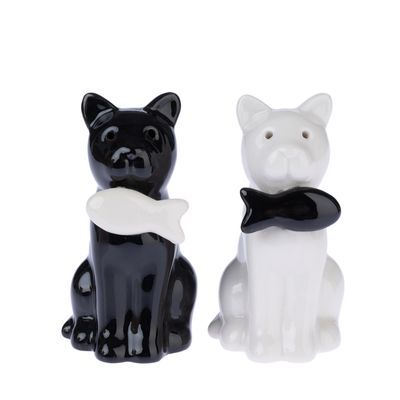 TIAKI salt- och pepparkarsset "Cats" Set av 2