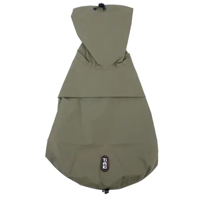 TIAKI Pet & Parent Regenmantel im Partnerlook - Hunderegenmantel Rückenlänge ca. 50 cm