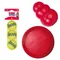 KONG-lelusetti: frisbee, KONG Classic, tennispallot Small (Frisbee, Classic, tennispallot 3 kpl)