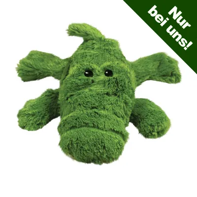 KONG Cozie Jouet pour chien Ali Alligator - taille M : L 25 x l 23 x H 8 cm