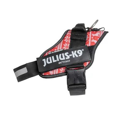 JULIUS-K9 IDC powerhám karácsonyi pulcsi mintával - L méret: 63 - 85 cm mellkaskörfogat