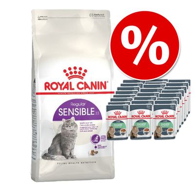 4 kg Royal Canin + 24 x 85 g Royal Canin in Saus Maine Coon Adult + Hairball Care in Saus