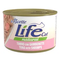Life Cat "Le Ricette", 4 x 150 g - Tuńczyk i krewetki