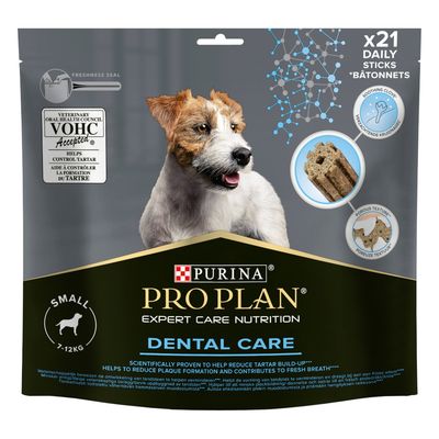 PURINA PRO PLAN Dental Care für kleine Hunde (7-12 kg) 345 g (21 Stück)