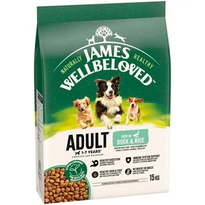 James Wellbeloved Adult Dog Hypoallergenic Duck & Rice - 15kg