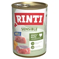 RINTI Sensible 6 x 400 g - Pute & Karotte