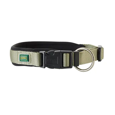 HUNTER Halsband Neopren Vario Plus, oliv/schwarz - Grösse S-M: 35 - 40 cm Halsumfang, 20 mm breit