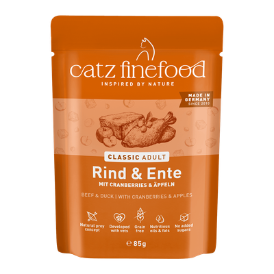catz finefood 8 x 85 g Manzo & Anatra