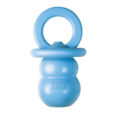 KONG Puppy Binkie, zabawka do żucia dla szczeniąt, smoczek Rozmiar M: dł. 13,4 x Ø 7,6 cm