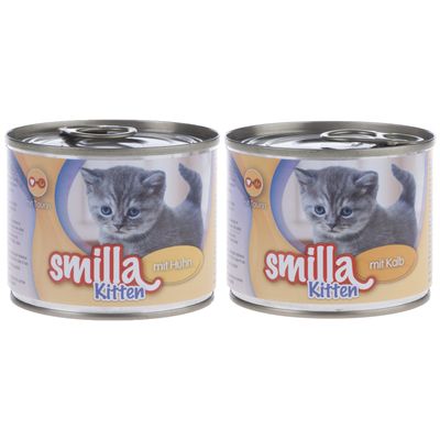 Lot Smilla Kitten 24 x 200 g pour chaton lot mixte