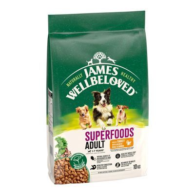 James Wellbeloved Superfoods Adult Dog Hypoallergenic Kalkoen met Boerenkool & Quinoa