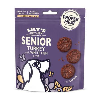 Lily's Kitchen Senior Bites Kalkoen & Witvis 70 g