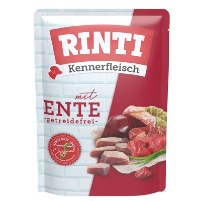 RINTI Kennerfleisch Pouches 10 x 400 g - Ente