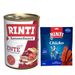 Kombi-Paket RINTI Kennerfleisch + RINTI Chicko Hundesnacks Kennerfleisch Ente 12 x 400 g + Chicko Ente 2 x 250 g