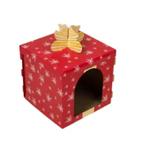 TIAKI Kratzmöbel Rote Geschenkbox - L 37,5 x B 37,5 x H 50 cm