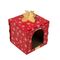 TIAKI Kratzmöbel Rote Geschenkbox L 37,5 x B 37,5 x H 50 cm