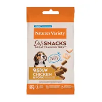 Prix avantageux ! 2 x Nature's Variety  - Deli Snacks Junior au poulet (2 x 12 x 50 g)