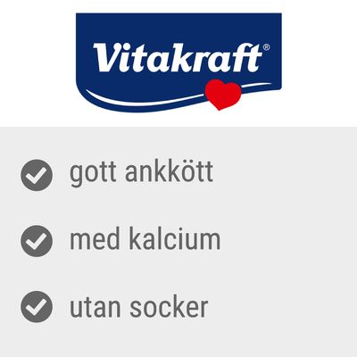 Vitakraft. gott ankkött, med kalcium, utan socker