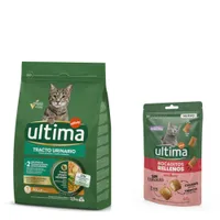 2,5 kg Ultima + 60 g Ultima töltött falatkák marhával snack ingyen! - Urinary Tract csirke