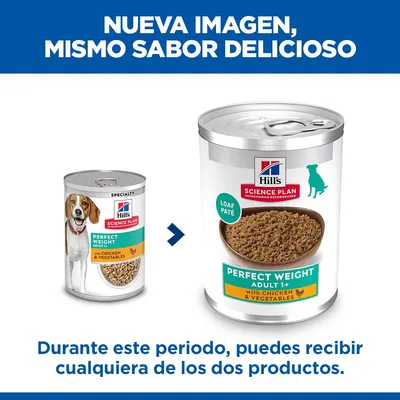 Hill's Science Plan Adult 1+ Perfect Weight latas para perros - 24 x 363 g - Pack Ahorro