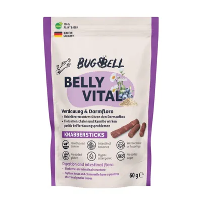 BugBell Bâtonnets à grignoter Belly Vital - 60 g