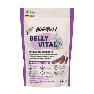 BugBell Bâtonnets à grignoter Belly Vital 60 g