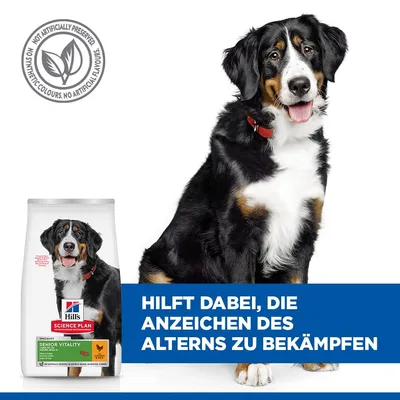 Hill's Science Plan Senior Vitality Mature Adult 6+ Large s piščancem - 14 kg