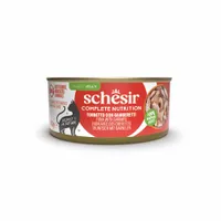 Schesir Complete Nutrition Filetti in gelatina 6 x 140 g in lattine - Tonnetto con gamberetti