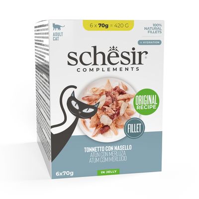 Schesir Complements i gelé 6 x 70 g Tonfisk med kummel