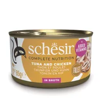Schesir Complete Nutrition Filete en caldo 6 x 85 g - Atún con pollo