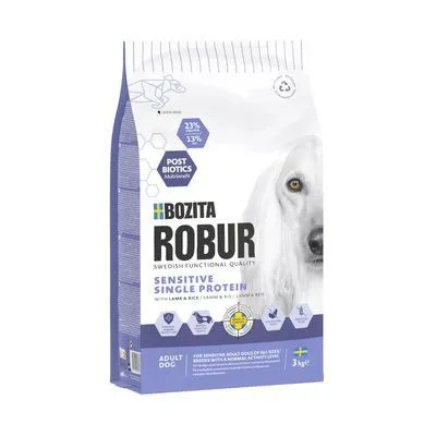 Bozita Robur Sensitive Single Protein Lam & Rijst Hondenvoer - 12 kg