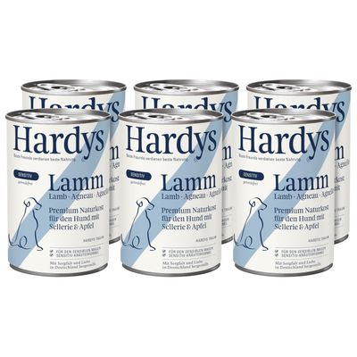 Hardys Lamm Sensitiv. Prémium természetes eledel kutyáknak zellerrel és almával, gabonamentes. Érzékeny gyomorra, Németországban készült.