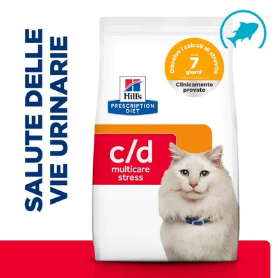Hill's Prescription Diet c/d Multicare Stress Urinary Care con Pesce oceanico - 3 kg