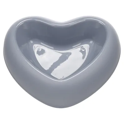 Flamingo miska na krmivo a vodu Pandor heart, modrá - 750 ml