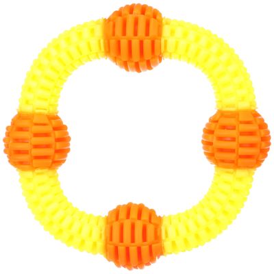 Flamingo hračka pro psy Lipa kroužek s míčky Ø 19 x V 4,9 cm