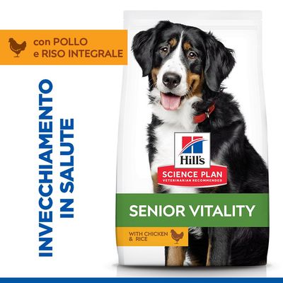 Hill's Science Plan Senior Vitality Mature Adult 6+ Large con Pollo