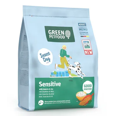 Green Petfood InsectDog Sensitive with Insects & Rice
