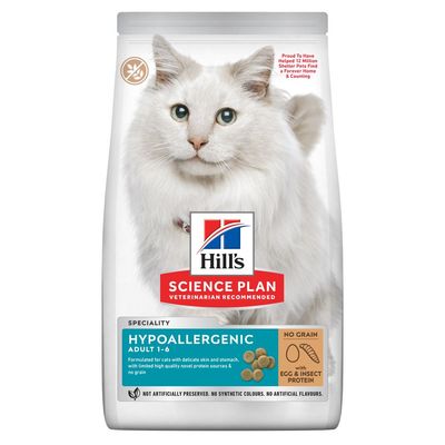 Hill's Science Plan Hypoallergenic Adult No Grain con huevos y proteína de insectos