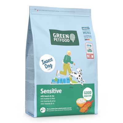 Green Petfood InsectDog Sensitive, z owadami i ryżem 3 kg