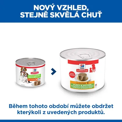 Hill's Science Plan Puppy & Mother Tender Mousse - Kuřecí (24× 200 g)