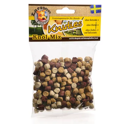 Larsson Farm Knuties - 1 paquet Knöl-Mix (4 variétés, 150 g)