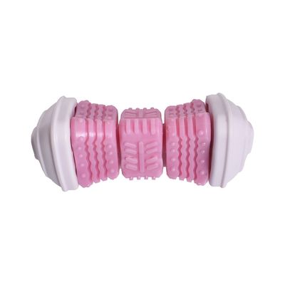 Bobby hondenspeeltje Onigiri roze: L 14,5 x B 6,5 x H 6,5 cm