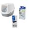 Savic kattenbak Robin Jumbo Toilet lichtgrijs/wit + 2 extra filters + 6 Bag it up