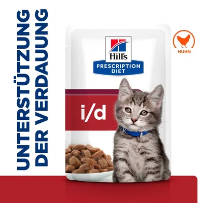 Hill's Prescription Diet i/d Digestive Care Kitten Huhn in Sauce - 12 x 85 g