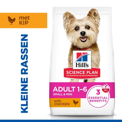 Hill's Science Plan Adult 1-6 Small & Mini met Kip - Dubbelpak: 2 x 6 kg