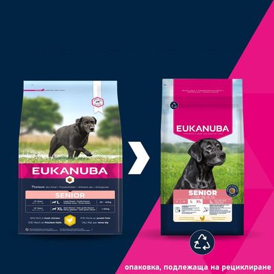 Eukanuba Premium Nutrition Senior Large & Giant Breed с пиле