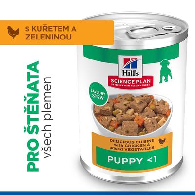 Hill's Science Plan Puppy Stew with Chicken & added Vegetables - výhodné balenie: 48 x 363 g