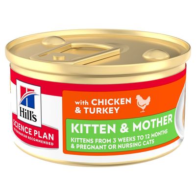 Hill's Science Plan Kitten & Mother Tender Mousse con Pollo e Tacchino